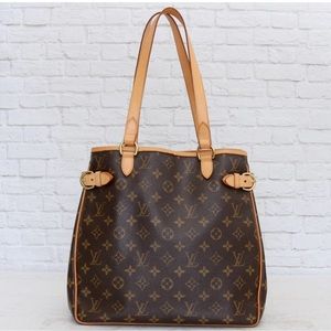 Louis Vuitton Batignolles Vertical Monogram Pristine Shoulder Bag LV purse